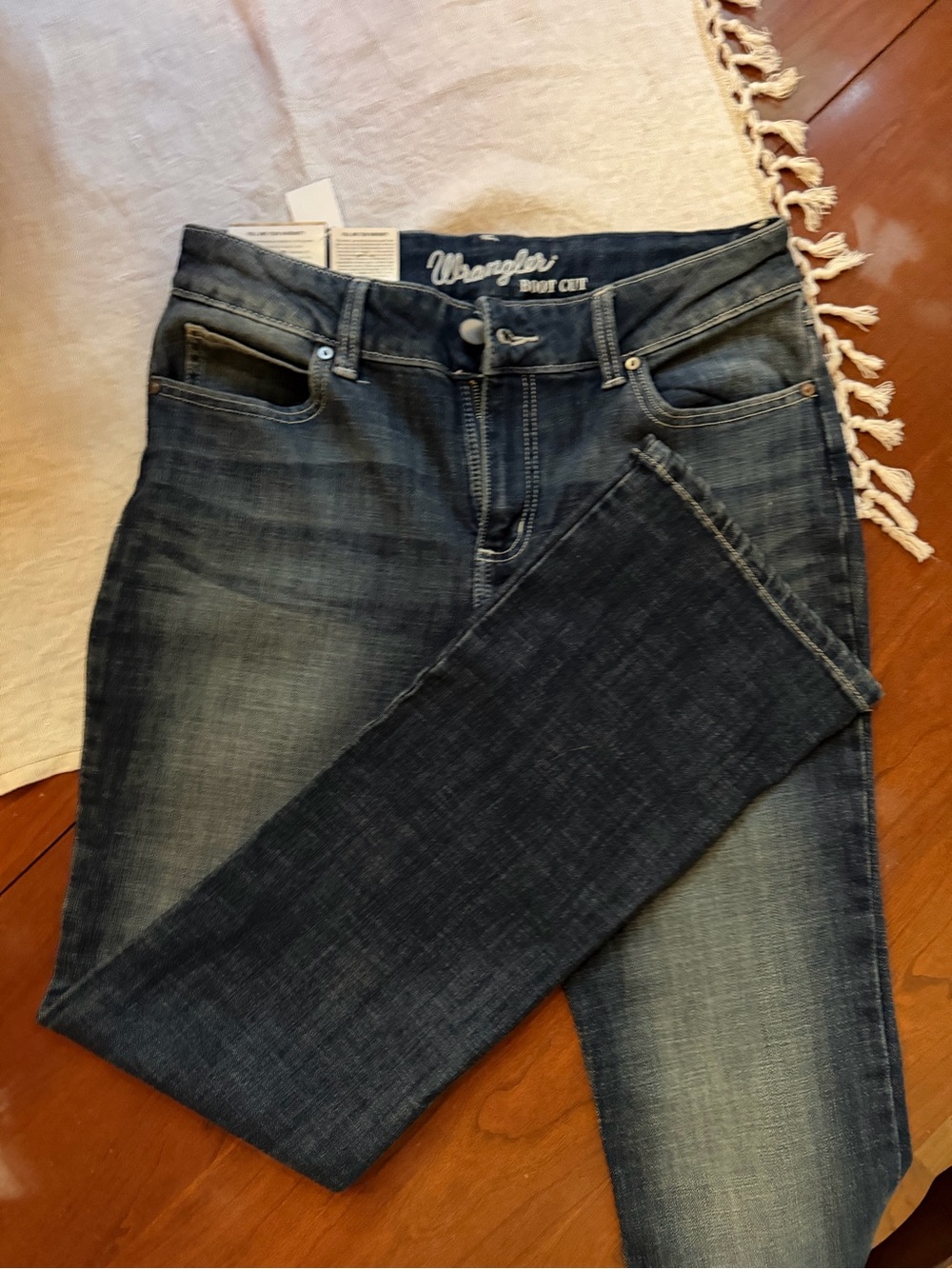Wrangler Women's Boot Cut Jeans - Medium Dark Blue